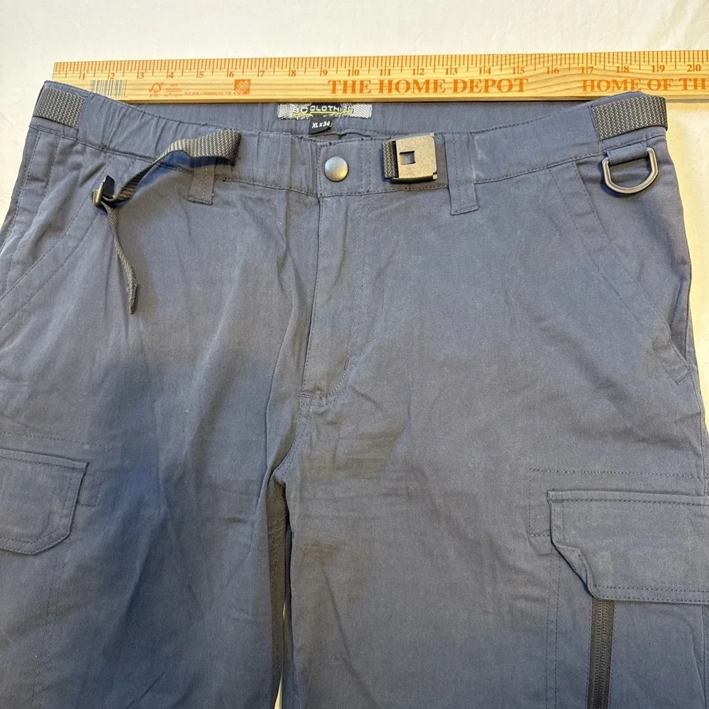The BC Clothing Company Convertible Cargo Mens Pants Size XL 38x34 Hiking